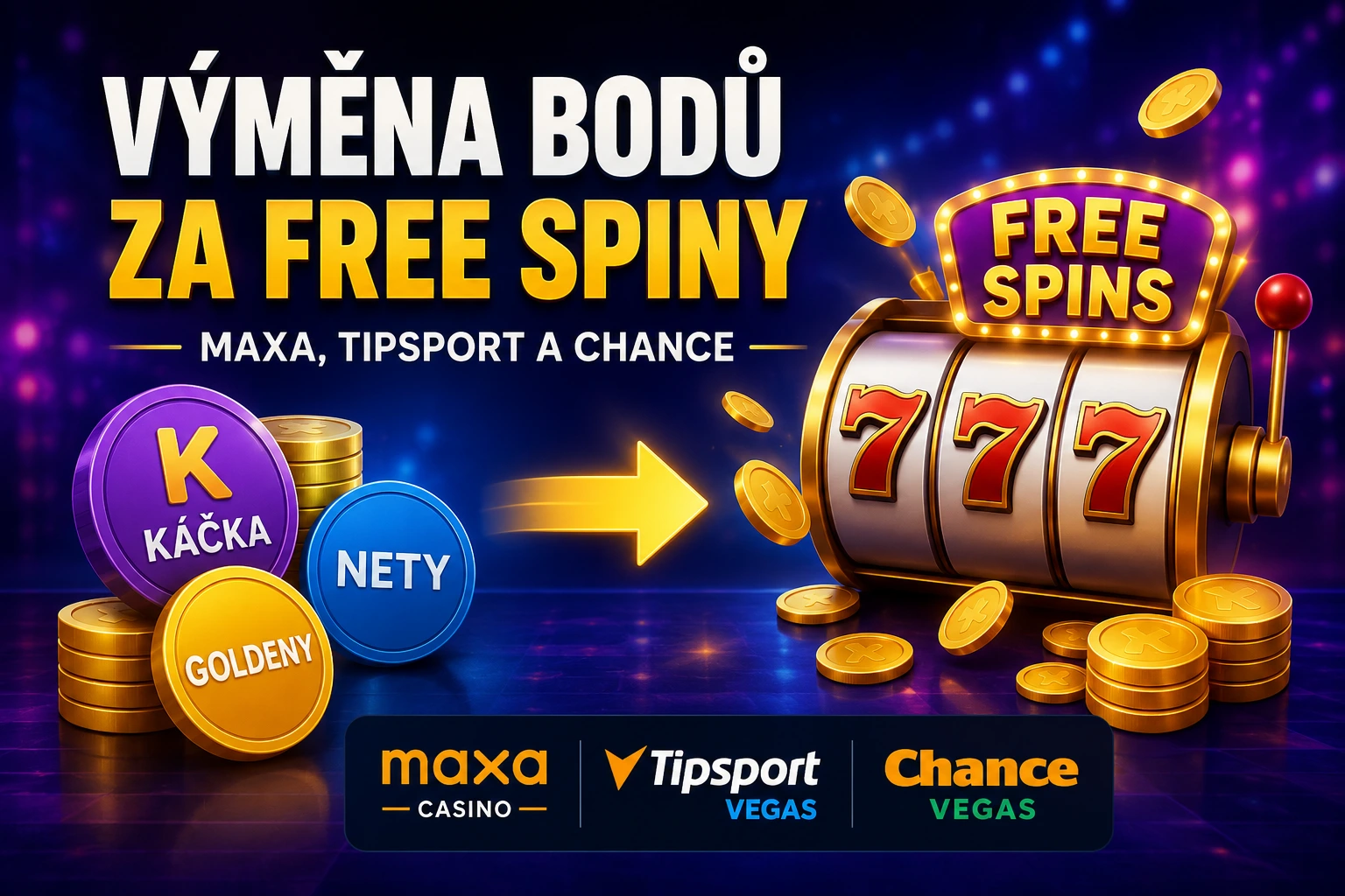 výměna bodů za free spiny