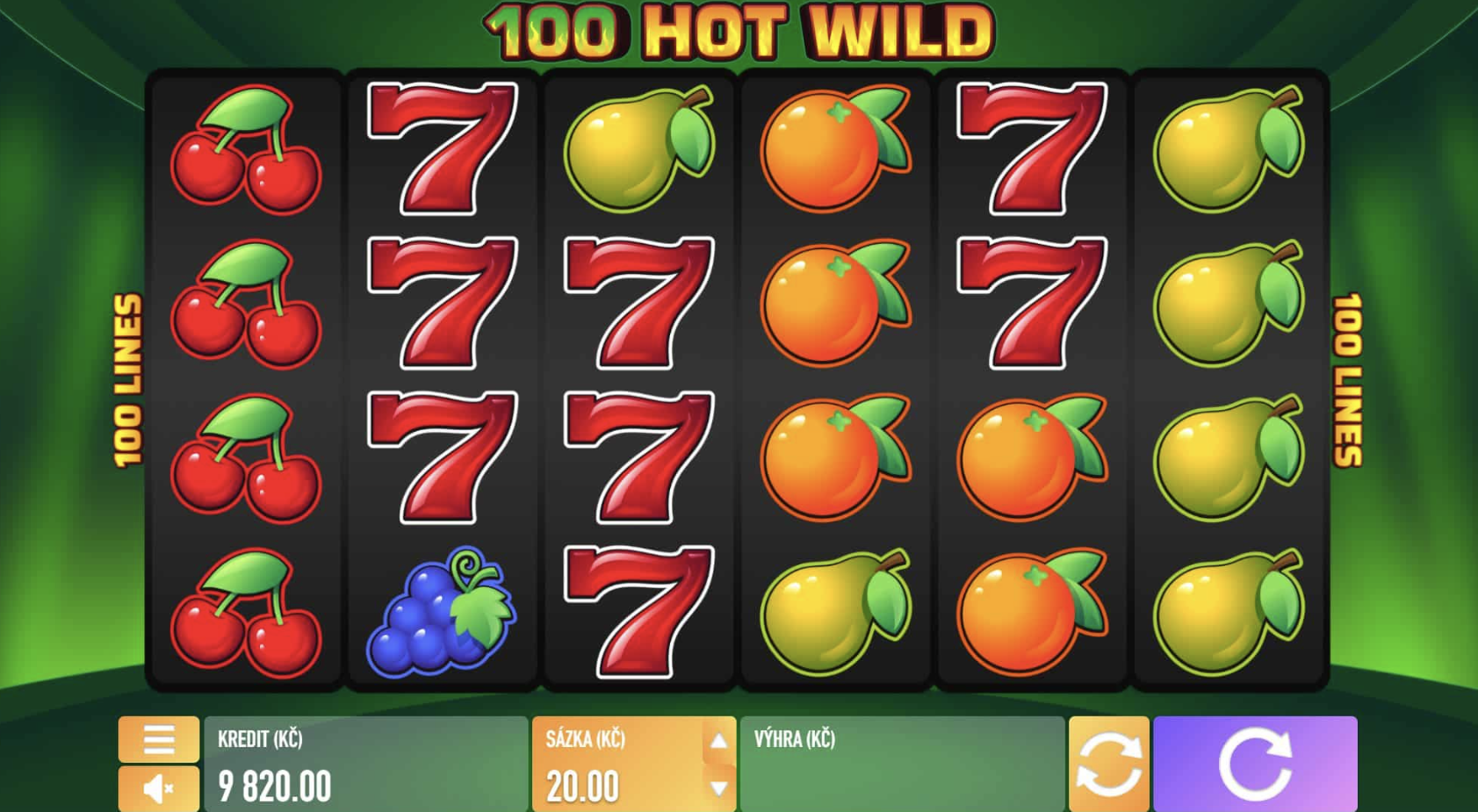 100 Hot Wild jackpot automat