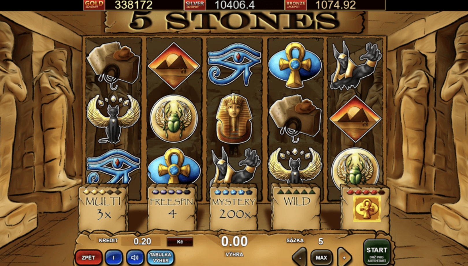 5 Stones jackpot automat